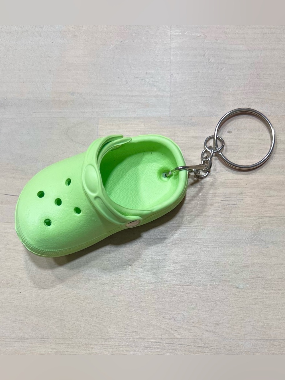 Mini Croc Charm Keychain Green Accessory